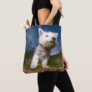 West Highland Terrier Puppy Tote Bag