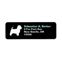 West Highland Terrier Silhouette Westie Address
