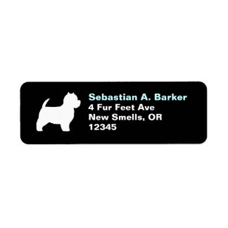 West Highland Terrier Silhouette Westie Address