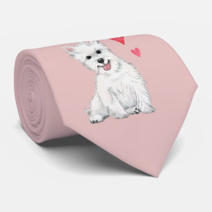 West Highland Terrier White Fur Westie Tie