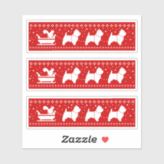 West Highland Terriers Christmas Sleigh Dogs