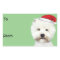 West Highland White Christmas Gift Stickers