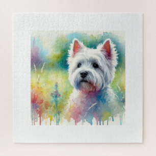 West Highland White Terrier 130924AREF139 - Waterc Jigsaw Puzzle