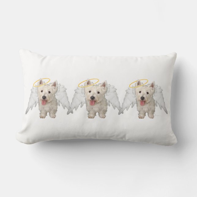 West Highland White Terrier Angels PILLOW (Front)