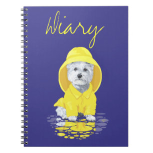 West Highland White Terrier April Showers Spiral Notebook