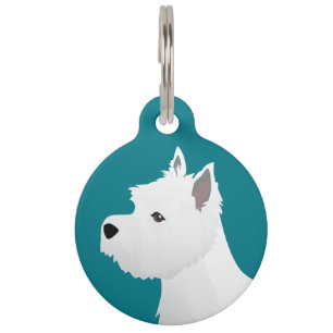 West Highland White Terrier Basic Breed Design Pet Tag