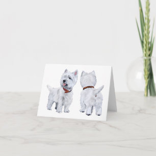 West Highland White Terrier Card