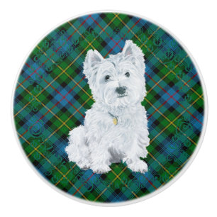 West Highland White Terrier Ceramic Knob