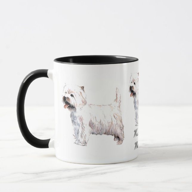 West Highland White Terrier Ceramic Mug (Left)