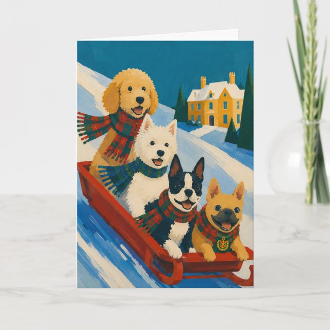 West Highland White Terrier Christmas Card (Front)