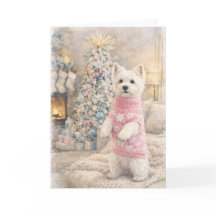 West Highland White Terrier Christmas Card