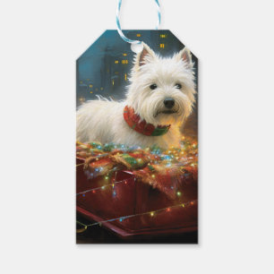 West Highland White Terrier Christmas Festive Gift Tags