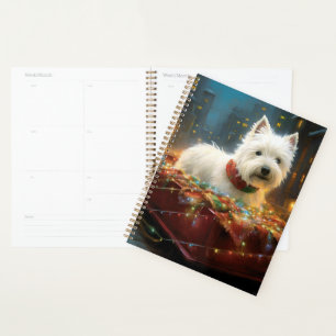 West Highland White Terrier Christmas Festive  Planner