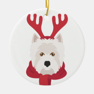 West Highland white terrier Christmas Ornament