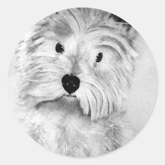 West Highland White Terrier Classic Round Sticker