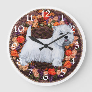 West Highland White Terrier Clock