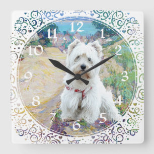 West Highland White Terrier Clock