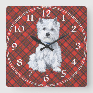 West Highland White Terrier Clock