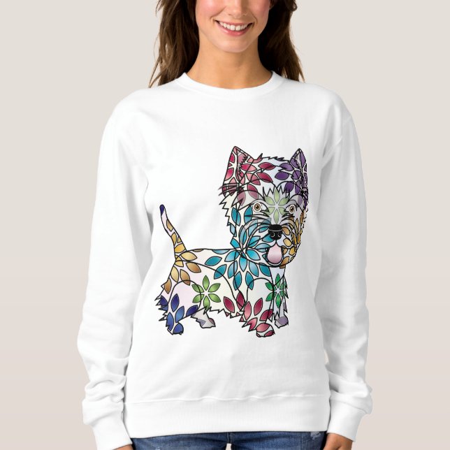 West Highland White Terrier - Coloured Sweatshirt (Front)