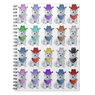 West Highland White Terrier Cowboys Notebook