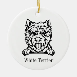 West Highland White Terrier dog ornament