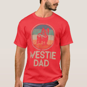 West Highland White Terrier Dog Vintage Westie Da T-Shirt