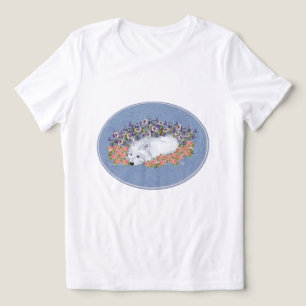 West Highland White Terrier Floral Tri-Blend Shirt