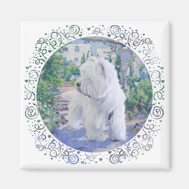 West Highland White Terrier Garden Magnet (Front)