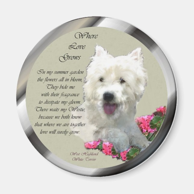 West Highland White Terrier Gifts Magnet (Front)