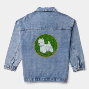 West Highland White Terrier Greengrass Denim Jacket