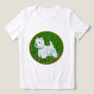 West Highland White Terrier Greengrass Tri-Blend Shirt