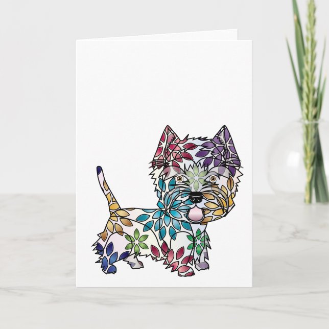 West Highland White Terrier Greeting Card (Front)