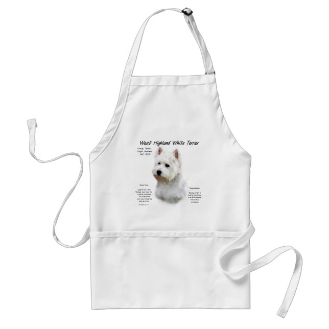West Highland White Terrier History Design Standard Apron (Front)