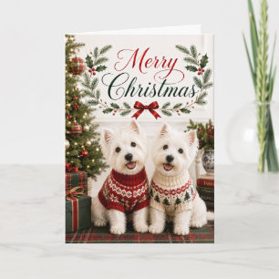 West Highland White Terrier Holiday Card