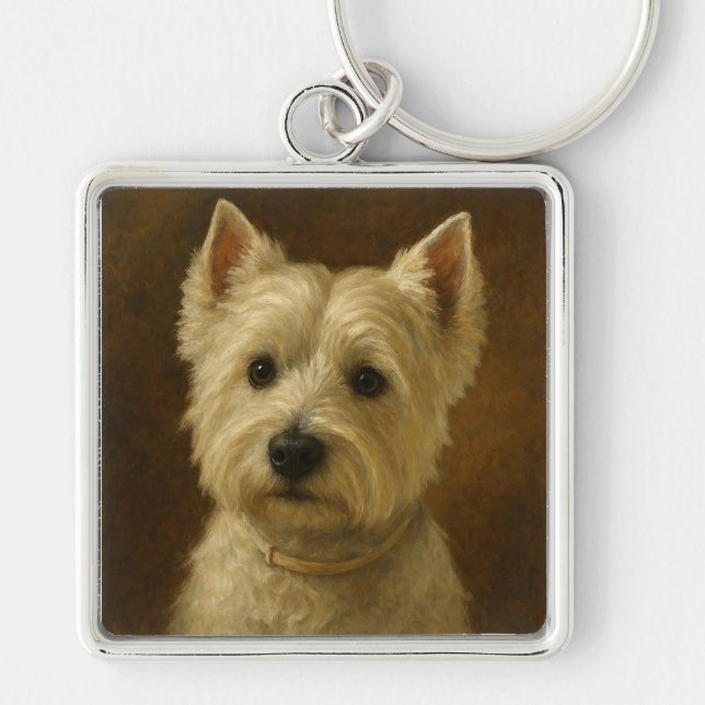 West Highland White Terrier Key Ring (Front)