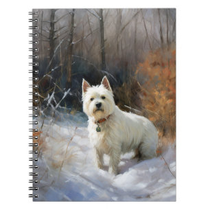 West Highland White Terrier Let It Snow Christmas Notebook