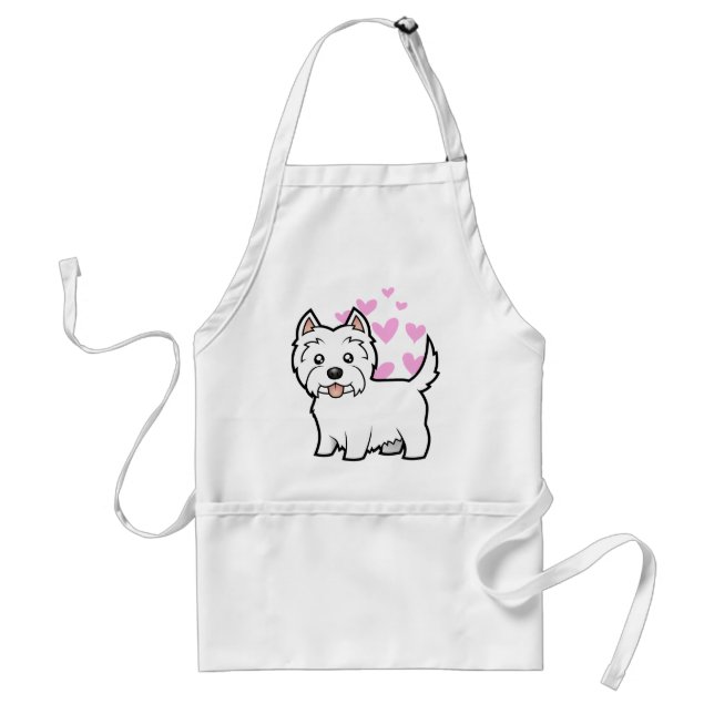 West Highland White Terrier Love Standard Apron (Front)