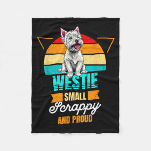 West Highland White Terrier Lover Funny Westie Dog Fleece Blanket