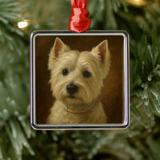 West Highland White Terrier Metal Tree Decoration