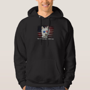 West Highland White Terrier Mum American Flag 4th Hoodie