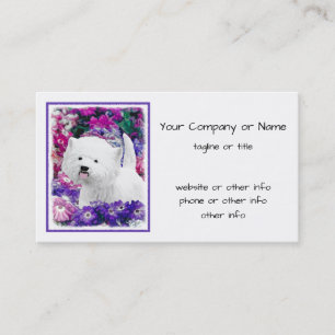West Highland White Terrier Painting Dog Art Business Card