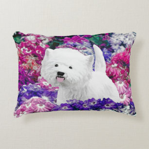 West Highland White Terrier Painting Dog Art Decorative Cushion
