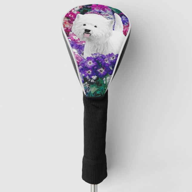 West Highland White Terrier Painting Dog Art Golf Head Cover (Front)