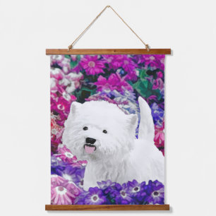 West Highland White Terrier Painting Dog Art Hanging Tapestry