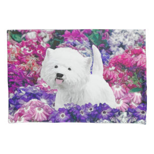 West Highland White Terrier Painting Dog Art Pillowcase