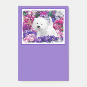 West Highland White Terrier Painting Dog Art Post-it Notes