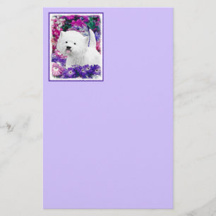 West Highland White Terrier Painting Dog Art Stationery