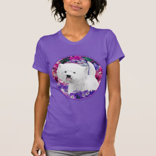 West Highland White Terrier Painting Dog Art T-Shirt
