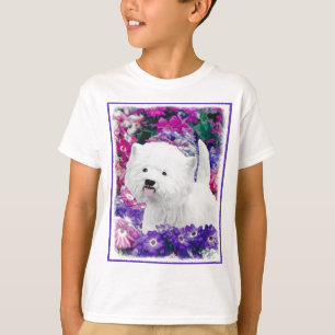 West Highland White Terrier Painting Dog Art T-Shirt