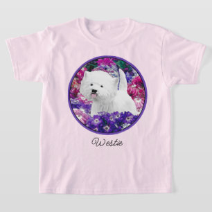 West Highland White Terrier Painting Dog Art T-Shirt